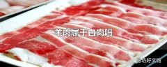 羊肉属于白肉吗