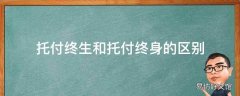 托付终生和托付终身的区别