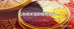 五色糯米饭的植物染料