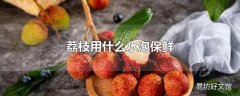 荔枝用什么水泡保鲜