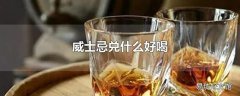 威士忌兑什么好喝