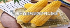 生玉米直接放微波炉可以熟吗