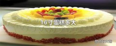 16寸蛋糕多大