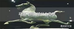 马踏飞燕比喻什么意思