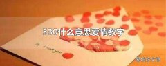 530什么意思爱情数字