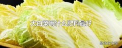 大白菜用什么肥料最好