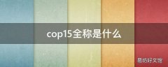 cop15全称是什么