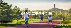 1000步等于多少公里