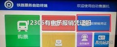 12306有电子报销凭证吗