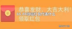 66.88微信红包代表什么