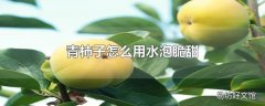 青柿子怎么用水泡脆甜