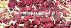 干红菇浸泡时间多长为宜