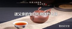 送父亲的生日礼物送什么好