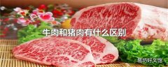 牛肉和猪肉有什么区别