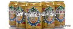 菠萝啤碳酸饮料是啤酒吗