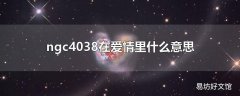 ngc4038在爱情里什么意思