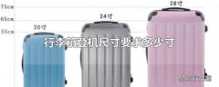 行李箱登机尺寸要求多少寸