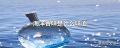 海洋香味是什么味道