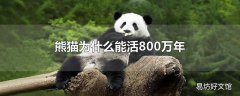 熊猫为什么能活800万年