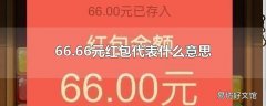 66.66元红包代表什么意思