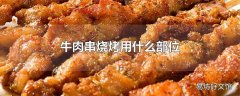 牛肉串烧烤用什么部位