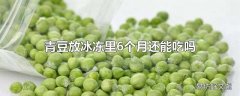 青豆放冰冻里6个月还能吃吗