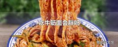 吃牛筋面会胖吗