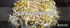 豆芽没焯水直接炒行吗