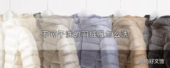 不可干洗的羽绒服怎么洗