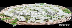 冰箱里的槐花冻一年还能吃吗