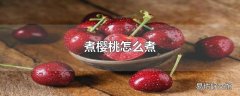 煮樱桃怎么煮