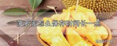 菠萝蜜怎么保存时间长一点