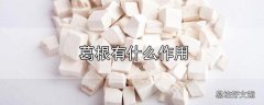 葛根有什么作用