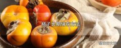 柿子长期储存方法