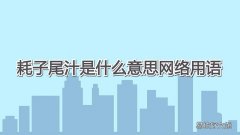 耗子尾汁是什么意思网络用语