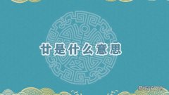 廿是什么意思