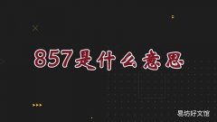 857是什么意思