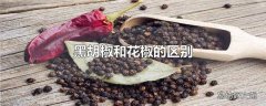 黑胡椒和花椒的区别