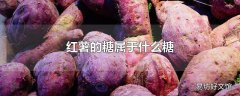 红薯的糖属于什么糖