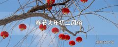 春节大年初二风俗