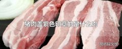 猪肉盖紫色印章的是什么肉