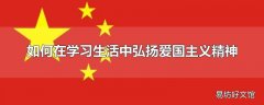 如何在学习生活中弘扬爱国主义精神